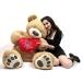 I Love ? You 5 Foot Giant Teddy Bear Soft Holds Big Plush Heart Embroidered I ? You ¹͢