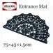  коврик перед дверью наружный для дверной коврик модный железный style интерьер железный свет C половина moon резиновый 75×45×1.5cm VELCOC Италия 