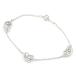  Tiffany bean дизайн браслет 11mm Sv925 Ag925 beans 3P стойка бобы sterling серебряный металлы 8.4g б/у бесплатная доставка 