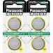  Panasonic lithium батарейка монета type 3V 2 шт ( всего 4 штук входит ) CR-2032/2P×2 шт. комплект CR2032 сделано в Японии 