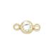 14KGF Cubic Zirconia белый цвет коннектор 8mm[1ko распродажа ] / 14K-396TMG