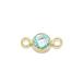 14KGF Cubic Zirconia аквамарин цвет коннектор 8mm[1ko распродажа ] / 14K-397TMG