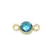 14KGF Cubic Zirconia Швейцария голубой цвет коннектор 8mm[1ko распродажа ] / 14K-398TMG