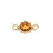 14KGF Cubic Zirconia шампанское цвет коннектор 8mm[1ko распродажа ] / 14K-400TMG