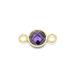 14KGF Cubic Zirconia аметист цвет коннектор 8mm[1ko распродажа ] / 14K-402TMG
