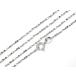 SILVER925 колье дизайн цепь 1.3mm[ rhodium ] 50cm[1ko распродажа ] / SVNEK-016-50cm