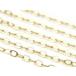 14KGF 平あずきチェーン 1.5mm[10cm販売] / 14K-CH51-HAZ17