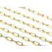 14KGF 長あずきチェーン 2.2mm[10cm販売] / 14K-CH53-NAZ22