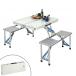  столик для пикника алюминиевый 4 человек для стол * стул в одном корпусе складной ( Family стол уличный стол перевозка )