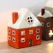  свеча держатель Candle house 29207 произведение искусства ( свеча подставка свеча house дом . дом house керамика свеча свеча подставка орнамент )