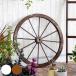  ornament wood * wheel L ( gardening miscellaneous goods wheel wooden wood wheel diameter 58cm )
