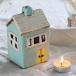  свеча держатель Candle house 29218 произведение искусства ( свеча подставка свеча house дом . дом house керамика свеча свеча подставка орнамент )