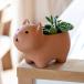  посадочная машина животное терракота pot кошка 3 номер ( цветочный горшок план to pot растения для pot Mini pot горшок pot неглазурованный фарфор .)