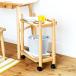  тумбочка на колесах с роликами ширина 45cm полка Wagon Pal re( боковой Wagon стол ширина ранец подставка ранец класть из дерева Wagon полки место хранения )