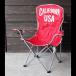 アウトドアチェア「CALIFORNIA USA」 （折りたたみイス）　／カリフォルニアリパブリック／西海岸インテリア／アメリカン雑貨／