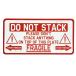 CM plate DO NOT STACK длина 15.3× ширина 30.3cm номерная табличка type интерьер табличка алюминиевый american .