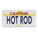 CM plate California HOTROD длина 15.3× ширина 30.3cm номерная табличка type интерьер табличка алюминиевый a