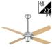  потолочный вентилятор o-telikAC MOTOR FAN с дистанционным пультом коврик серебряный × натуральный труба грузоподъемность корпус + удлинение труба 30cm:WF055+WF983P1