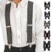 haoa suspenders wide width men's suspenders X type 50mm length maximum 110cm man and woman use 4 clip sense of stability eminent X type wide width rubber belt sense of stability Hold power 