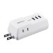  Buffalo разветвитель USB порт имеется (USB x3 розетка x2) прямой ..[ iPhone 15 / 15 Pro соответствует ] BMPA36TP3WH/N белый 