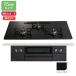 [PD-829W-U75GZ]paroma встроенный газовая плитка with naBlack Line прозрачный gala Stop ma чай черный 75cm модель чуть более тепловая мощность ( левый * правый ) город газ paloma