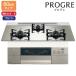 [N3S22PWASKSTEC]no-litsu встроенный плитка PROGRE( Progres ) 60cm ширина / пропан FLAT платина серебряный gala Stop NORITZ