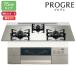 [N3S23PWASKSTEC]no-litsu встроенный плитка PROGRE( Progres ) 75cm ширина / город газ FLAT платина серебряный gala Stop NORITZ