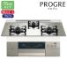 [N3S23PWASKSTEC]no-litsu встроенный плитка PROGRE( Progres ) 75cm ширина / пропан FLAT платина серебряный gala Stop NORITZ