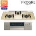 [N3S22PWASFSTEC]no-litsu встроенный плитка PROGRE( Progres ) 60cm ширина / пропан FLAT золотистый, цвет шампанского gala Stop NORITZ