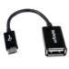 StarTech.com USB кабель /A - Micro-B/12cm/OTG изменение / женский * мужской / черный стандарт наличие =^