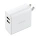  Elecom смартфон зарядное устройство USB зарядное устройство USB порт ×2 compact белый EC-AC03WH производитель наличие товар 