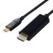 �G���R�� USB-C HDMI �ϊ��P�[�u�� 3m 4K/60Hz�Ή� �~���[�����O �u���b�N ���[�J�[�݌ɕi