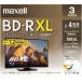 Maxell видеозапись для Blue-ray диск BD-R XL(2~4 скоростей соответствует ) 720 минут /3 слой 100GB 3 листов стандарт наличие =^