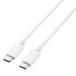 �G���R�� USB Type C �P�[�u�� ( USB-C to C ) 2m PD 100W 5A USB2.0 �z���C�g ���[�J�[�݌ɕi
