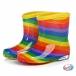  сапоги Kids влагостойкая обувь мужчина девочка красочный Rainbow zonchi- дождь. день . легко становится ....... многоцветный влагостойкая обувь 
