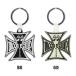 �y2�J���[�z���[���A�C�Y MOONEYES MOON Equipped Iron Cross Key Ring ���[�� �C�N�C�b�v�h �A�C�A�� �N���X �L�[�����O [MKR234]