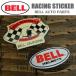 Racing Sticker BELL HELMETS �w�����b�g �x�� �X�e�b�J�[ �V�[�� �f�J�[��