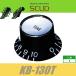 SCUD KB-130T reflector knob millimeter tone black silver cap metal top metal plate hat knob pot knob ska do