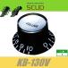 SCUD KB-130V reflector knob millimeter volume black silver cap metal top metal plate hat knob pot knob ska do