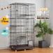  cat cage 3 step large free rearrangement cat cage height 174cm cat door attaching . mileage prevention many head .. shelves board attaching high class storage type with casters new life cat house 