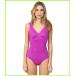 Badgley&nbsp;Mischka&nbsp;Solids&nbsp;Smocked&nbsp;Mio&nbsp;�o�b�W�F���[&nbsp;�~�V���J&nbsp;One&nbsp;Piece&nbsp;Swimsuits&nbsp;WOMEN&nbsp;���f�B�[�X&nbsp;Orchid