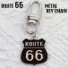  route 66 metal брелок для ключа кольцо для ключей цепочка для ключей ключ очарование ROUTE66 American Casual USA черный простой эмаль металлизированный автограф дорога опознавательный знак 
