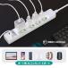 �d���^�b�v usb�t ���K�[�h �X�}�z�[�d �R���Z���g 4�� 1m �ʃX�C�b�`�t�� �A�_�v�^�[�Ή� �≏�L���b�v�t 180����]�X�C���O�v���O �z���C�g �|�C���g���p �֘A�摜2