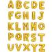  alphabet ba Rune Gold manner boat initial 35cm character birthday decoration attaching English large 