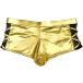  брюки шорты шоу хлеб hot брюки танцевальный костюм Dance брюки металлик Gold 