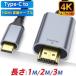 Type-C HDMI �ϊ��P�[�u�� HDMI�P�[�u�� 4K 60Hz 3D 1M 2M 3M �ϊ��A�_�v�^�[ �^�C�vC �f���o�� �A���h���C�h iPad PD�[�d �ϊ���