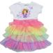  бесплатная доставка .... Princess sophia детская одежда One-piece детское платье 24M 85cm 90cm