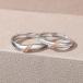 парные свободный размер cup ru... металл аллергия соответствует парные кольцо серебряный 2 шт. комплект Nicoiro [NSPR62]