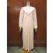  Vintage 70's*Christian Dior LOUNGEWEAR цветочный принт × общий рисунок V шея сорочка розовый *210315s1-w-lsdrs Dior One-piece ночное белье пижама 