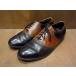  Vintage *FLORSHEIM туфли с цветными союзками чёрный × чай Size 11D*210327n2-m-dshs-29cm поток автомобиль im кожа обувь кожа обувь Work 